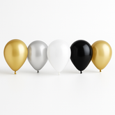 Luxe Mixed Color Latex Balloons, 11-Inch, 15-Pack